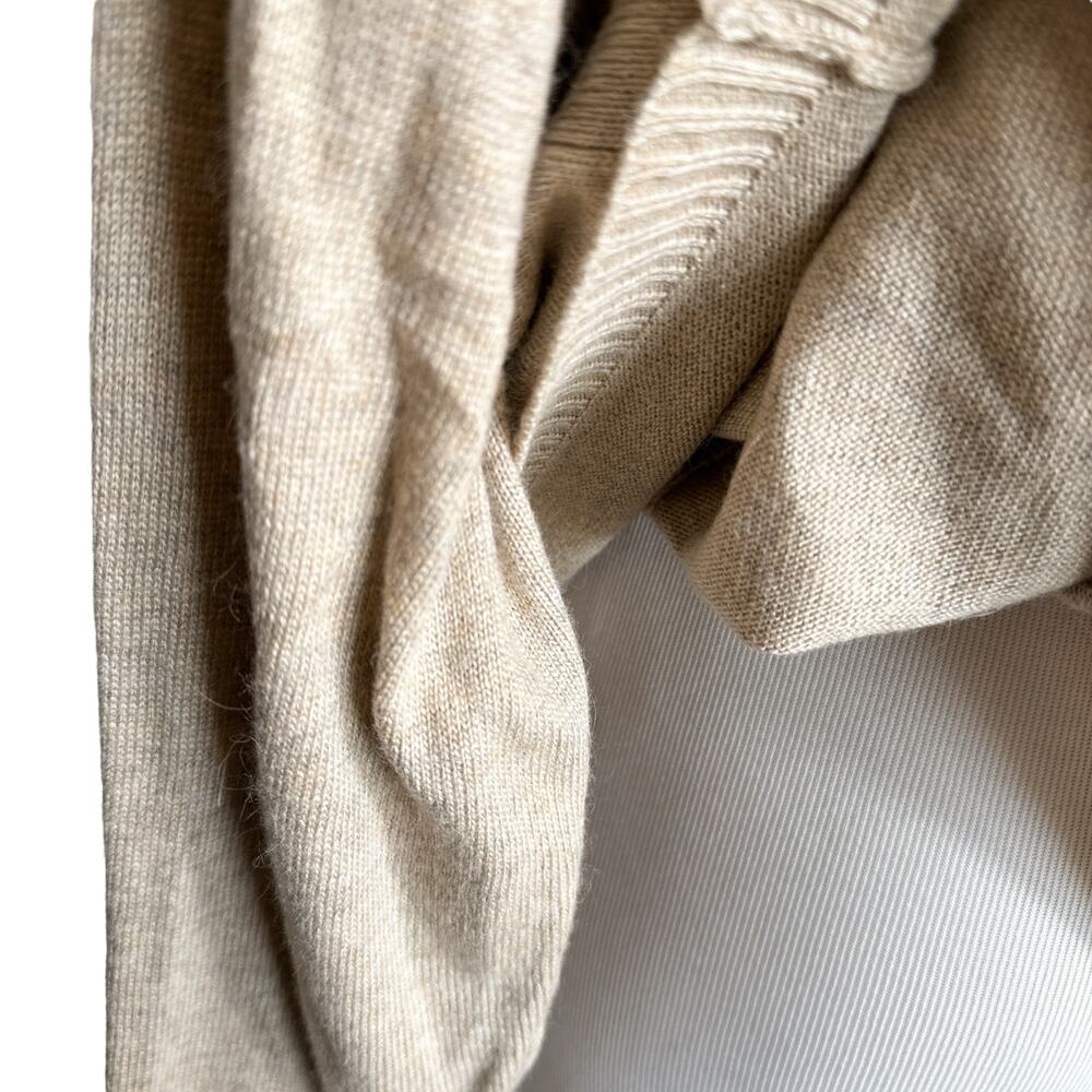 Z Supply Agnes Soft Turtleneck Oversized Pullover Sweater Light Cream Tan Medium - Picture 9 of 16